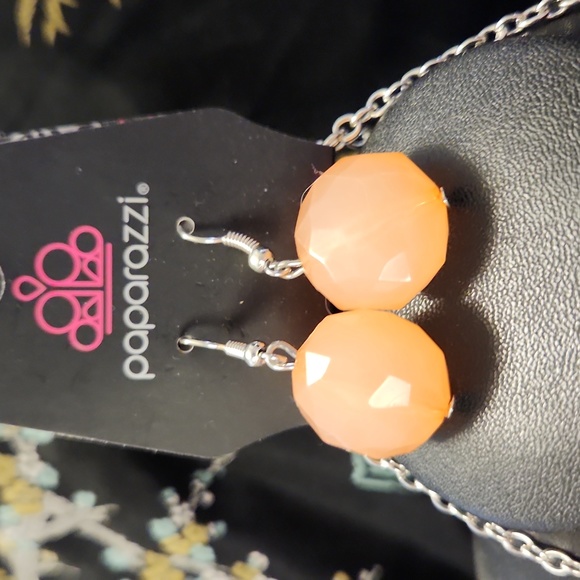 Paparazzi Dew What You Wanna Dew Orange Necklace - Picture 2 of 3